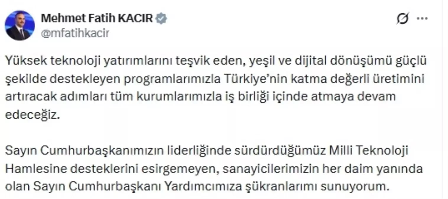 Yüksek Teknoloji Yatırımları ve Dijital Dönüşümün Önemi Vurgulandı